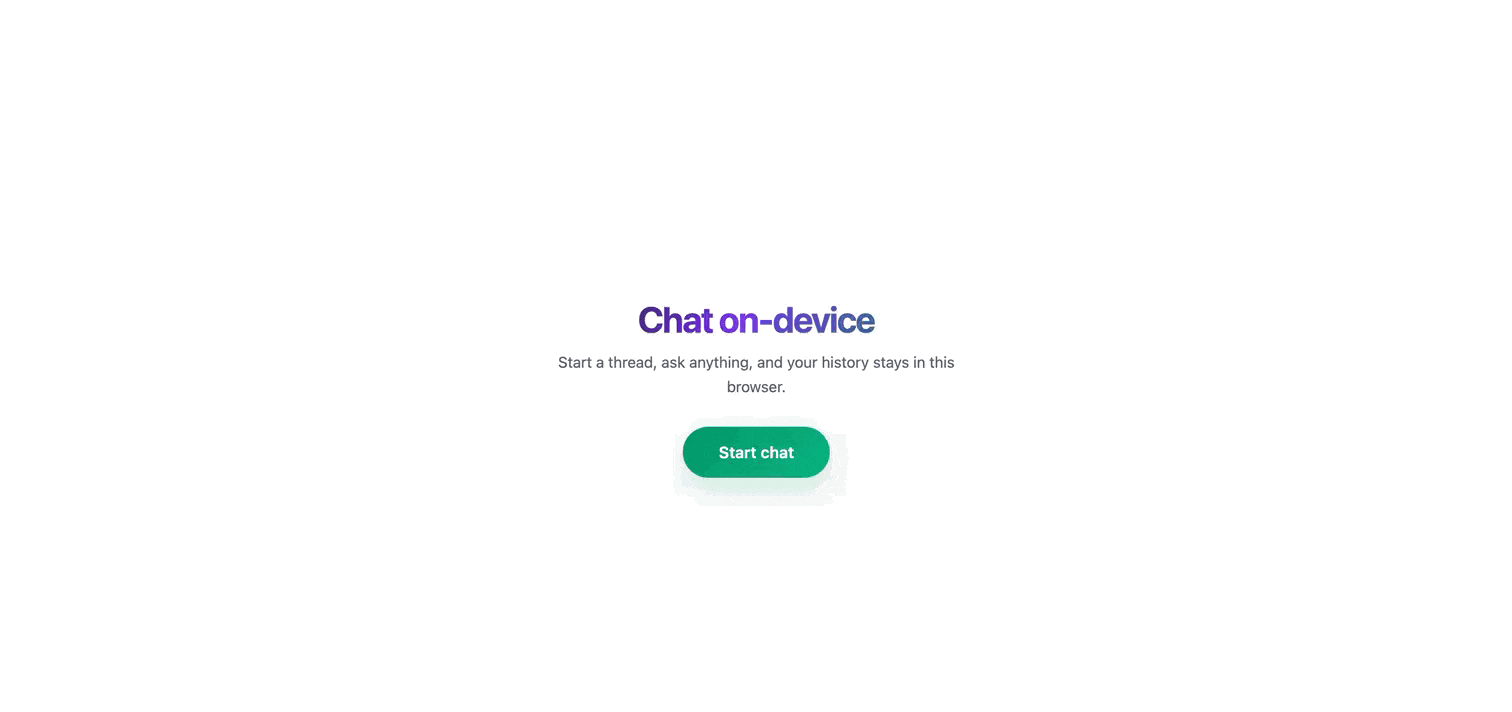Conversational chat demo